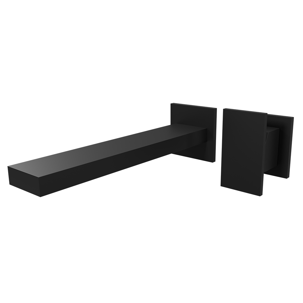 LAVABO MURAL TABULA 2 TROUS SAILLIE 23 CM BLACK MAT