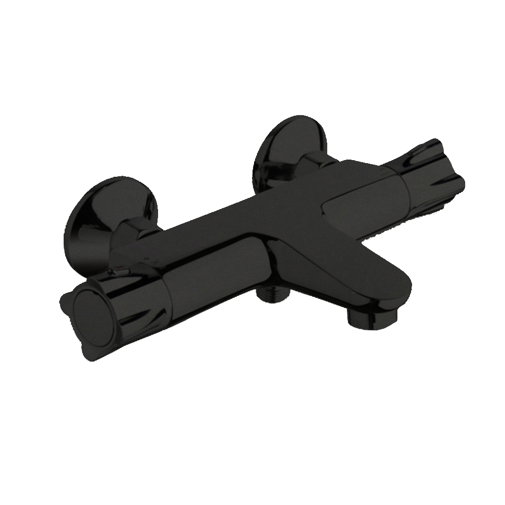 BAIN DOUCHE THETA POIGNEES METAL THERMOSTATIQUE BLACK