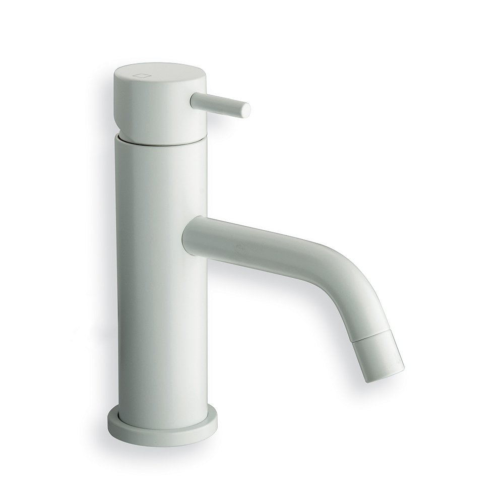 MITIGEUR LAVABO TRIVERDE BLANC AVEC VIDAGE