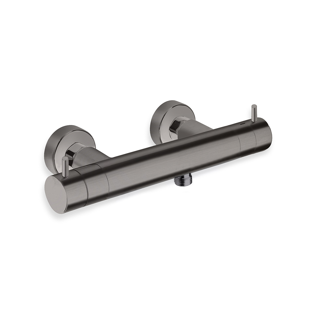 DOUCHE THERMOSTATIQUE CHROME NOIR BROSSE