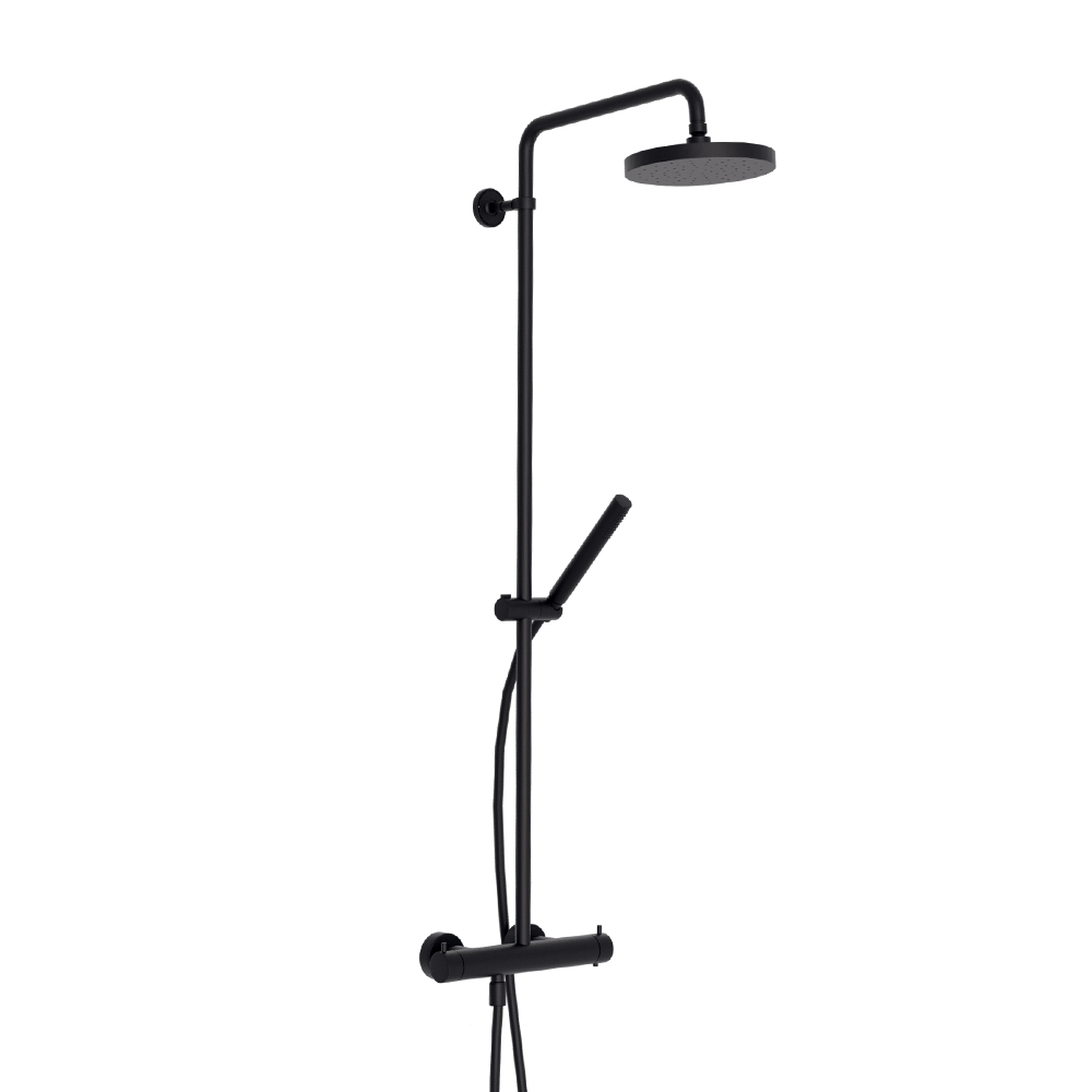 COLONNE DE DOUCHE TRIVERDE THERMOSTATIQUE NOIRE