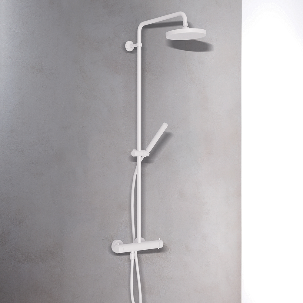 COLONNE DE DOUCHE TRIVERDE THERMOSTATIQUE BLANC
