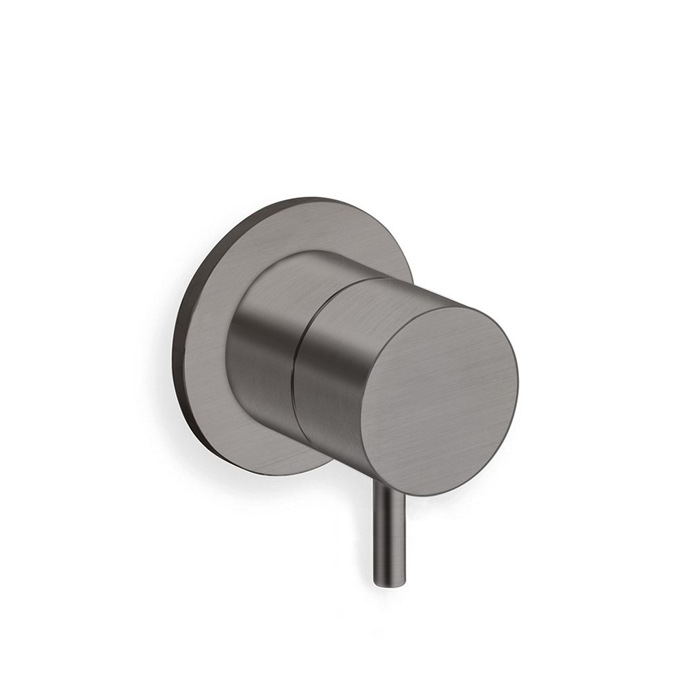 MITIGEUR DOUCHE TRIVERDE ENCASTRE COMPLET CHROME NOIR BROSSE