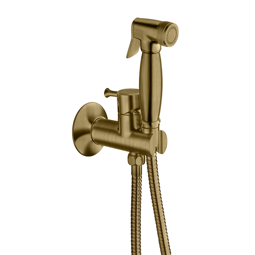 KIT WC MITIGEUR RETRO AC FLEXIBLE ET DOUCHETTE VX BRONZE MAT