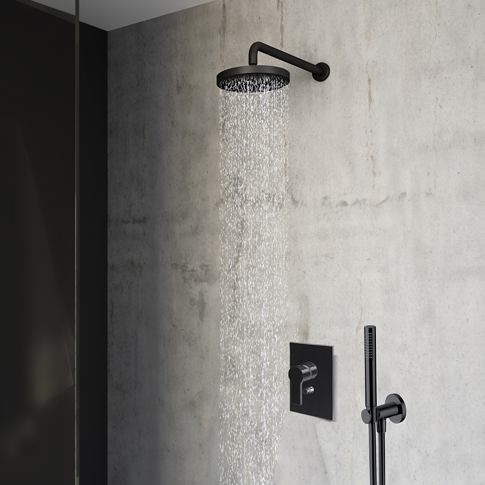 PACK ENCASTRE DOUCHE MITIGEUR OMEGA BLACKMAT