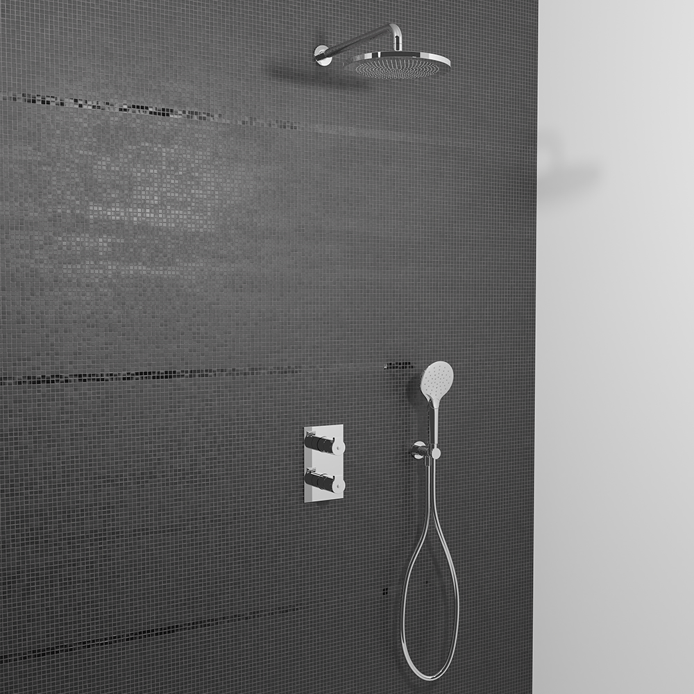 PACK DOUCHE THERMOSTATIQUE OMEGA CHROME