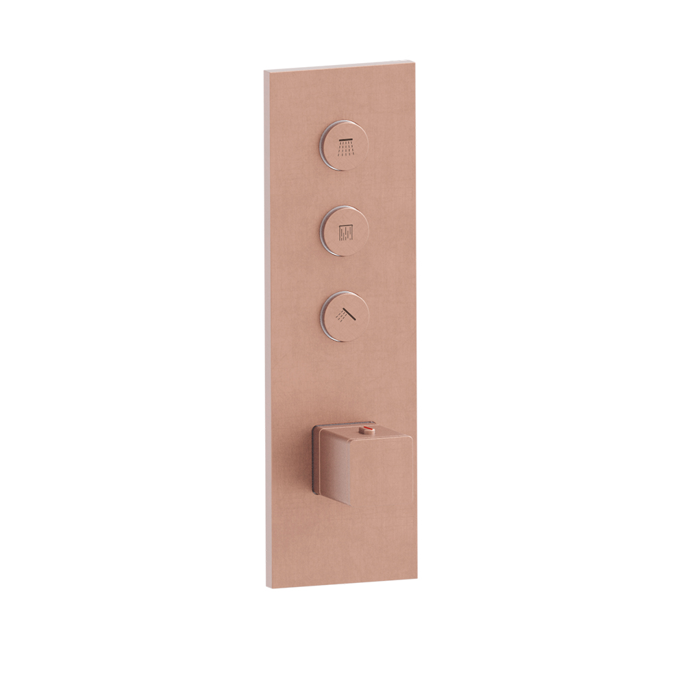FACADE THERMO TWIST THERMO 3 SORTIES QUADRI OR ROSE BROSSE **FIN