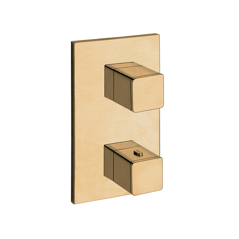 FACADE EXTERNE QUADRI LAITON THERMOSTATIQUE 2 SORTIES