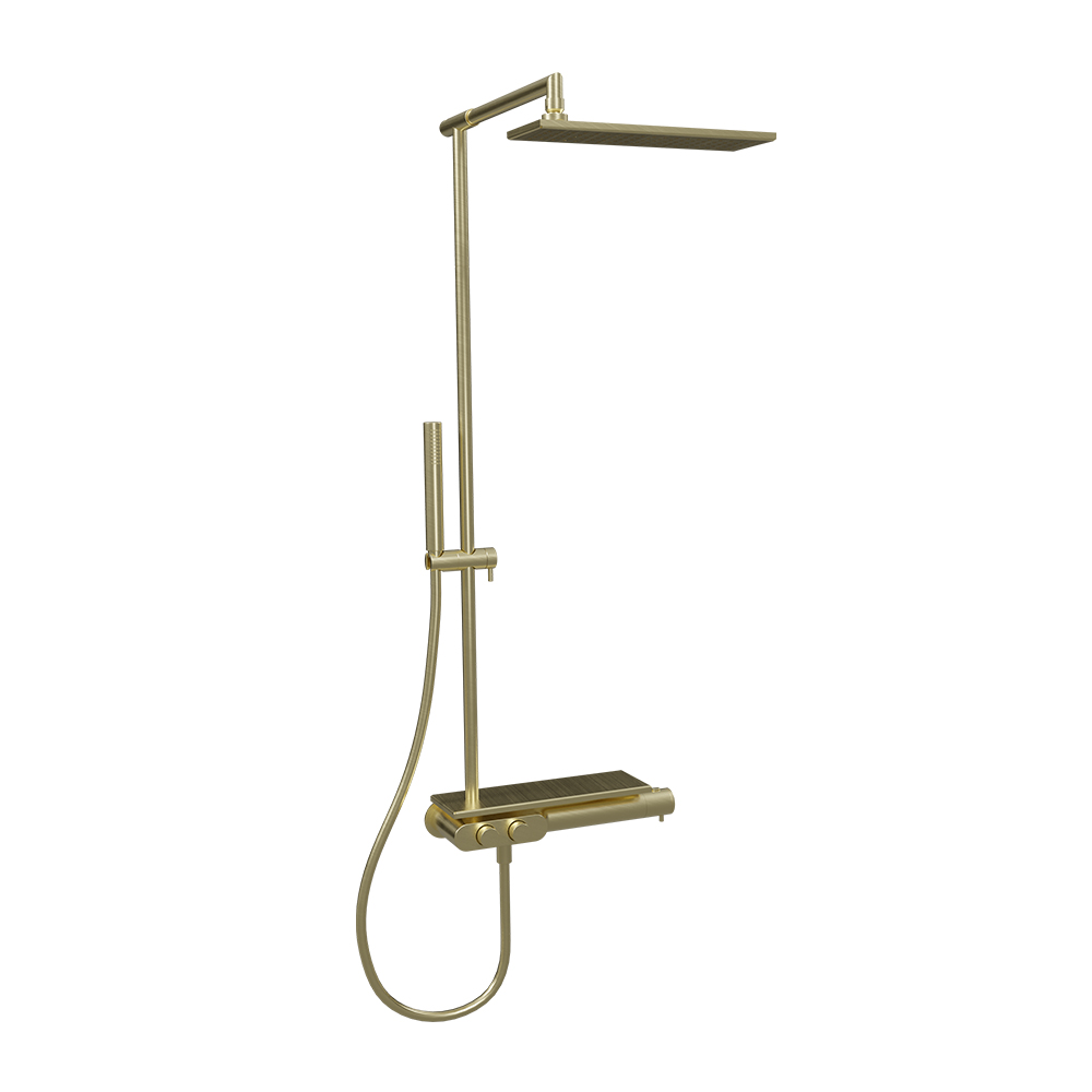 COLONNE DE DOUCHE THERMOSTATIQUE THERMO UP OR BROSSÉ