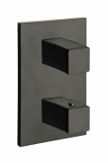 FACADE EXTERNE QUADRI LAITON THERMOSTATIQUE 1 SORTIE CHROME*