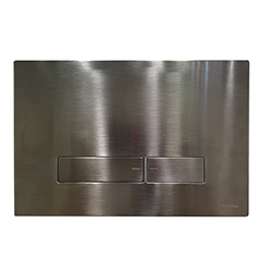 PLAQUE POUR WC SUSPENDU METAL BROSSE