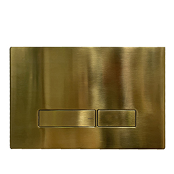 PLAQUE POUR WC SUSPENDU OR BROSSE