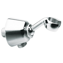 $SUPPORT MURAL A ROTULE LAITON AVEC PRISE D'EAU MM1/2" CHROME 