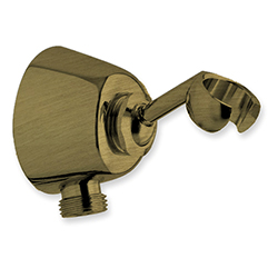 SUPPORT MURAL A ROTULE LAITON AVEC PRISE D'EAU MM1/2" VIEUX BRONZE