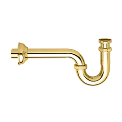SIPHON DE LAVABO FORME S 1"1/4 DORE***FIN DEF