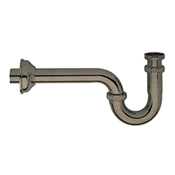 SIPHON DE LAVABO FORME S 1"1/4 METAL BROSSE