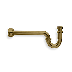 SIPHON DE LAVABO FORME S 1"1/4 VIEUX BRONZE MAT