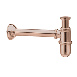 SIPHON BOUTEILLE POUR LAVABO OR ROSE 