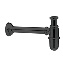 SIPHON BOUTEILLE POUR LAVABO CHROME NOIR