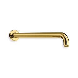 BRAS DE DOUCHE LUXE MURAL ENCASTRE MM 1/2" 35 CM DORE***FIN DEF