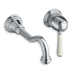 LAVABO ART ELITE MURAL 2 TROUS ENCASTRE CHROME + VIDAGE UP&DOWN®