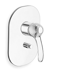 #FACADE LAITON MITIGEUR DOUCHE ART ELITE 2 SORTIES CHROME