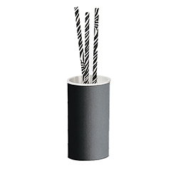 PORTE VERRE A POSER AMBIENTE CHROME NOIR BROSSE