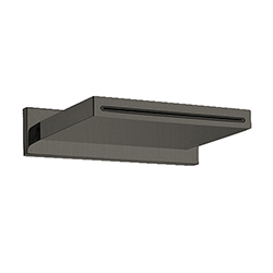BEC MURAL CASCADE 20 CM SAILLIE 14 CM CHROME NOIR BROSSE