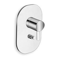 #FACADE LAITON MITIGEUR BEAK DOUCHE MURALE CHROME