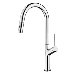 MITIGEUR CUISINE MONOCOMMANDE AVEC DOUCHETTE 2 JETS CHROME