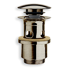 BONDE UP&DOWN® NF LAVABO AVEC TROP PLEIN 25-49 MM METAL BROSSE