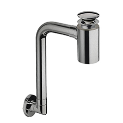 SIPHON GAIN DE PLACE BONDE U&D AVEC TROP PLEIN METAL BROSSE