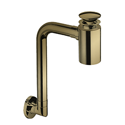 SIPHON GAIN DE PLACE BONDE U&D AVEC TROP PLEIN OR BROSSE