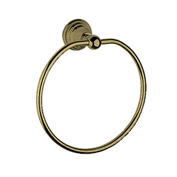 PORTE SERVIETTE MUSEO ANNEAU CARRE VIEUX BRONZE MAT