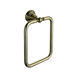 #PORTE SERVIETTE MUSEO ANNEAU CARRE METAL BROSSE