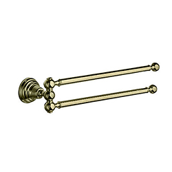 #PORTE SERVIETTE MUSEO DOUBLE ARTICULE METAL BROSSE