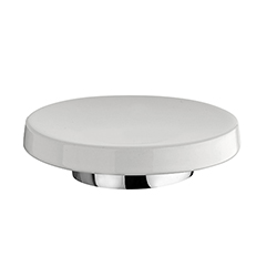 #PORTE SAVON A POSER CARMEN EN CERAMIQUE CHROM