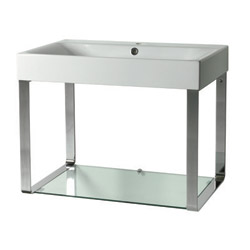 #LAVABO CENTO AVEC TABLETTE VERRE 70/45/58 CM***/FIN