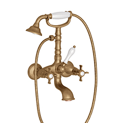 BAIN/DOUCHE CHAMBORD + ACCESSOIRES VIEUX BRONZE