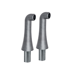 2 COLONNETTES HAUTES 130 MM MM3/4" METAL BROSSE