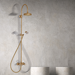 COLONNE DE DOUCHE CHAMBORD RETRO COMPLETE VIEUX BRONZE