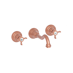 LAVABO MELANGEUR MURAL CHAMBORD S/MECA OR ROSE BROSSE PVD