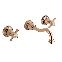 LAVABO MELANGEUR MURAL CHAMBORD VIDAGE U&D OR ROSE PVD***/FIN