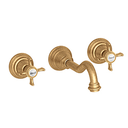 LAVABO MELANGEUR MURAL CHAMBORD S/MECANISME A/V UP&DOWN® VIEUX BRONZE