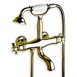 BAIN DOUCHE CHAMBORD THERMOSTATIQUE COMPLET VIEUX BRONZE