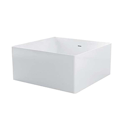 #BAIGNOIRE DUAL QUADRATA 120 BLANC***/FIN