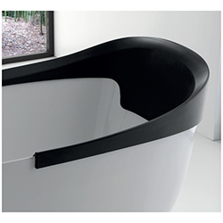 #COUSSIN NOIR POUR BAIGNOIRE SNUG***/FIN