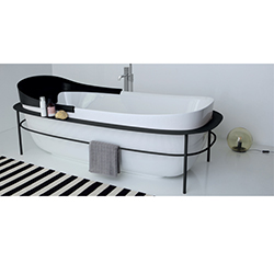 #STRUCTURE METAL BLACK POUR BAIGNOIRE SNUG***/FIN