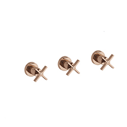 #DOUCHE CROSS ROAD ENCASTRE MELANGEUR 2 SORTIES OR ROSE