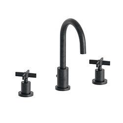 LAVABO CROSS ROAD 3 TROUS + VIDAGE CHROME NOIR BROSSE